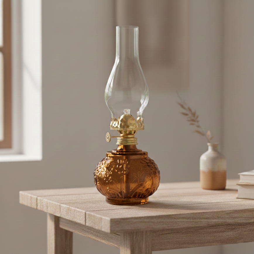 BRILAGI - Pomarańczowa lampa naftowa MERLIN