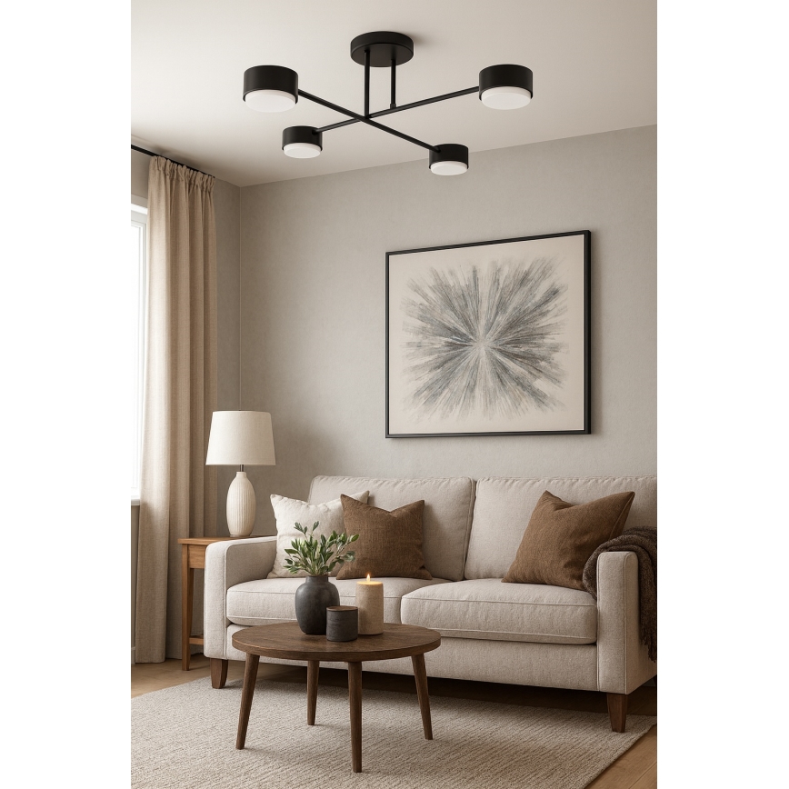 Brilagi - Przysufitowy żyrandol 4xGX53/12W/230V czarny