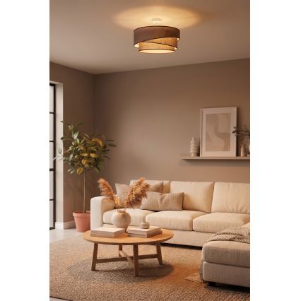 Brilagi - Przysufitowy żyrandol ARROW 1xE27/60W/230V Ø 45 cm brązowy