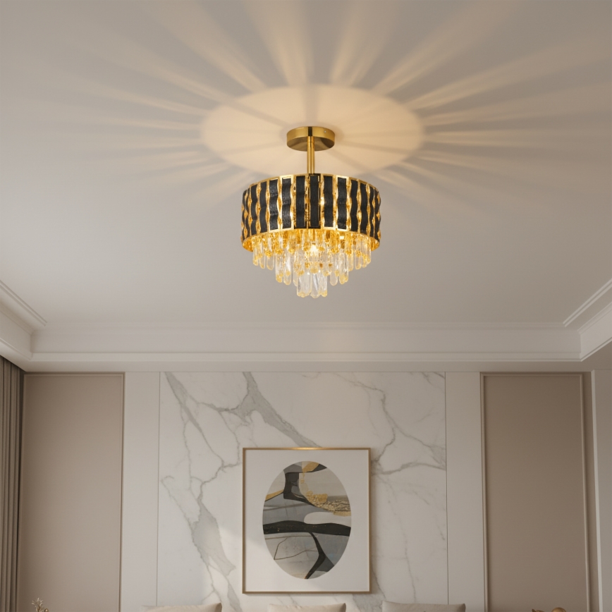 Brilagi - Przysufitowy żyrandol CRISTAL 5xE14/40W/230V śr. 38 cm