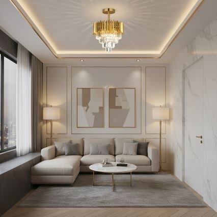 Brilagi - Przysufitowy żyrandol CRISTAL 5xE14/40W/230V śr. 43 cm