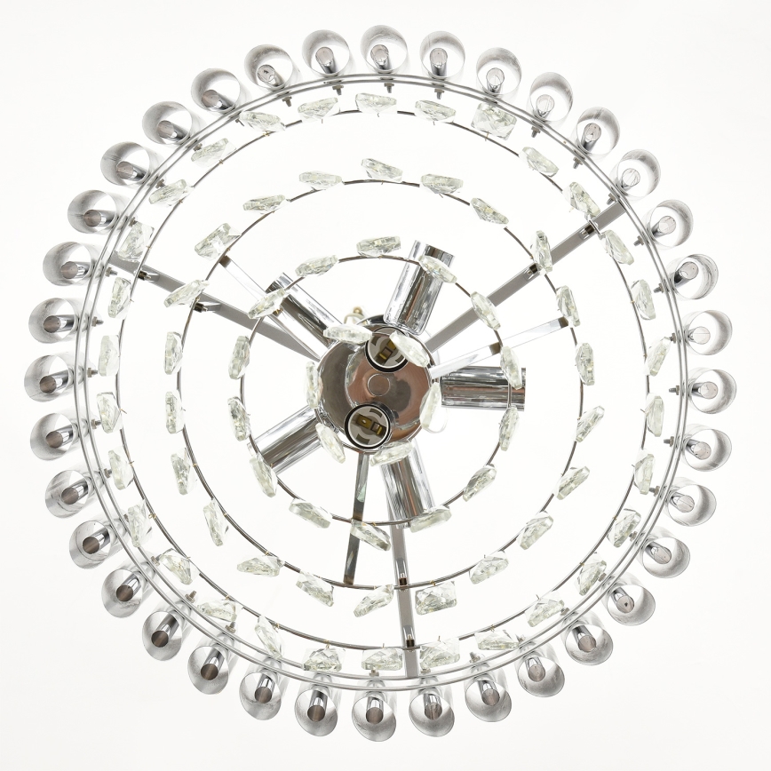 Brilagi - Przysufitowy żyrandol ECLIPSE 7xE14/10W/230V śr. 48 cm srebrny