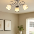 Brilagi - Przysufitowy żyrandol FRED 3xE27/60W/230V śr. 59 cm chrom błyszczący