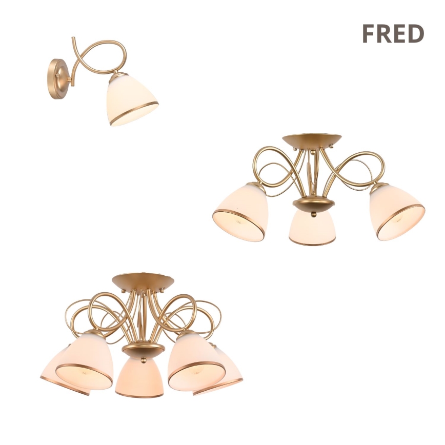 Brilagi - Przysufitowy żyrandol FRED 3xE27/60W/230V Ø 59 cm złoty