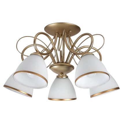 Brilagi - Przysufitowy żyrandol FRED 5xE27/60W/230V, średnica 59 cm, złoty