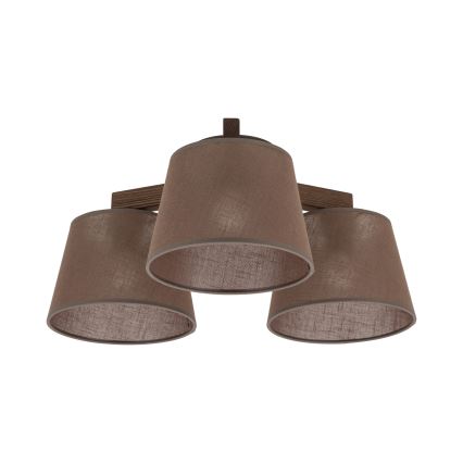 Brilagi - Przysufitowy żyrandol LATTE 3xE27/15W/230V sosna/brązowa