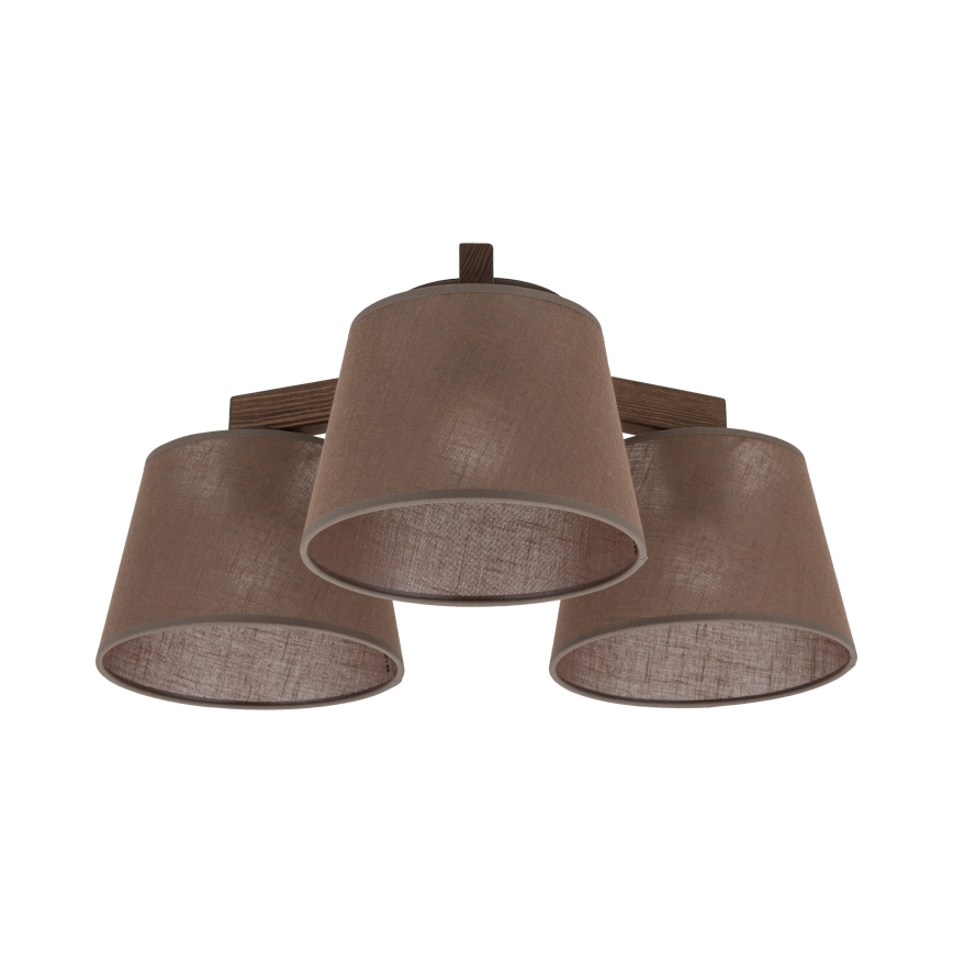 Brilagi - Przysufitowy żyrandol LATTE 3xE27/15W/230V sosna/brązowa