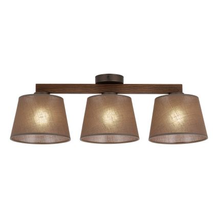 Brilagi - Przysufitowy żyrandol LATTE 3xE27/15W/230V sosna/brązowy