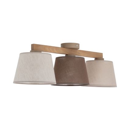 Brilagi - Przysufitowy żyrandol LATTE 3xE27/15W/230V sosna/mix