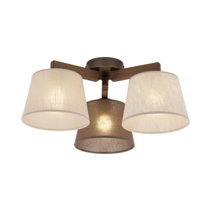 Brilagi - Przysufitowy żyrandol LATTE 3xE27/15W/230V sosna/mix