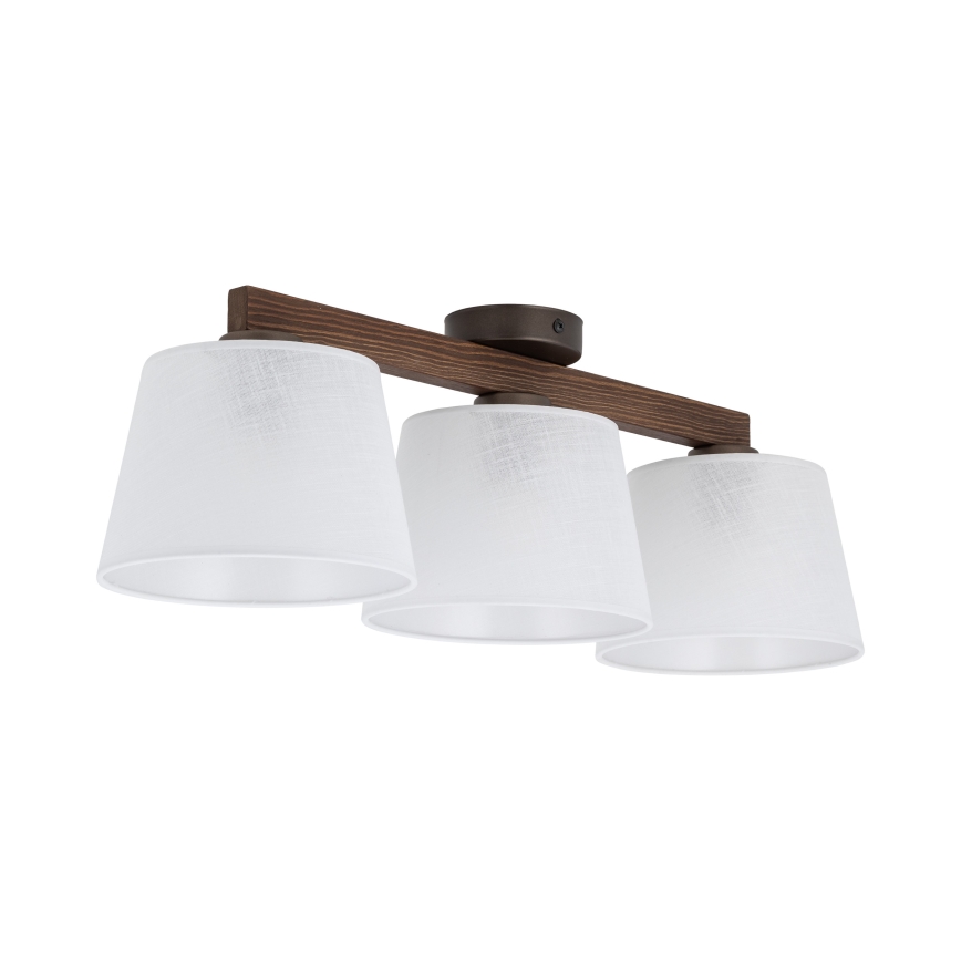 Brilagi - Przysufitowy żyrandol LATTE 3xE27/60W/230V sosna/biała