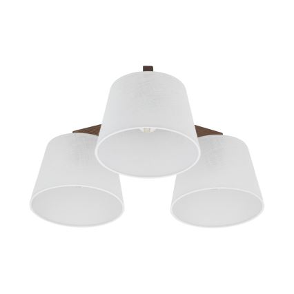 Brilagi - Przysufitowy żyrandol LATTE 3xE27/60W/230V sosna/biały