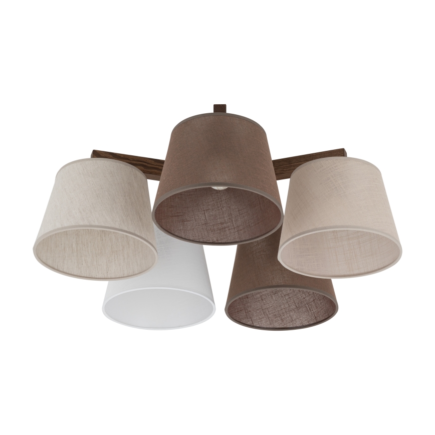 Brilagi - Przysufitowy żyrandol LATTE 5xE27/15W/230V sosna/mix