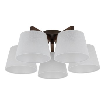 Brilagi - Przysufitowy żyrandol LATTE 5xE27/60W/230V sosna/biały