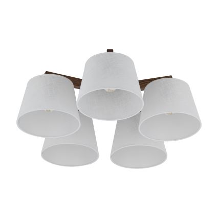 Brilagi - Przysufitowy żyrandol LATTE 5xE27/60W/230V sosna/biały