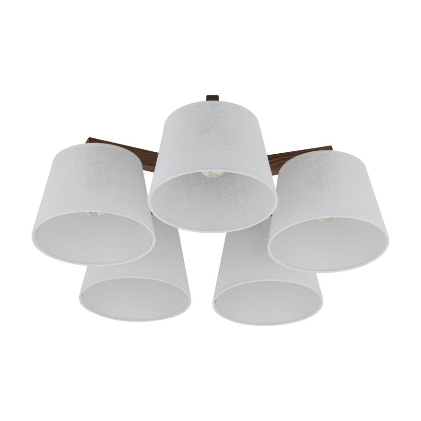 Brilagi - Przysufitowy żyrandol LATTE 5xE27/60W/230V sosna/biały