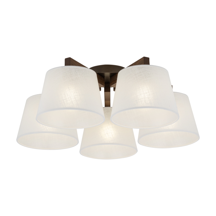 Brilagi - Przysufitowy żyrandol LATTE 5xE27/60W/230V sosna/biały