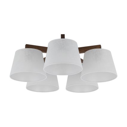 Brilagi - Przysufitowy żyrandol LATTE 5xE27/60W/230V sosna/biały