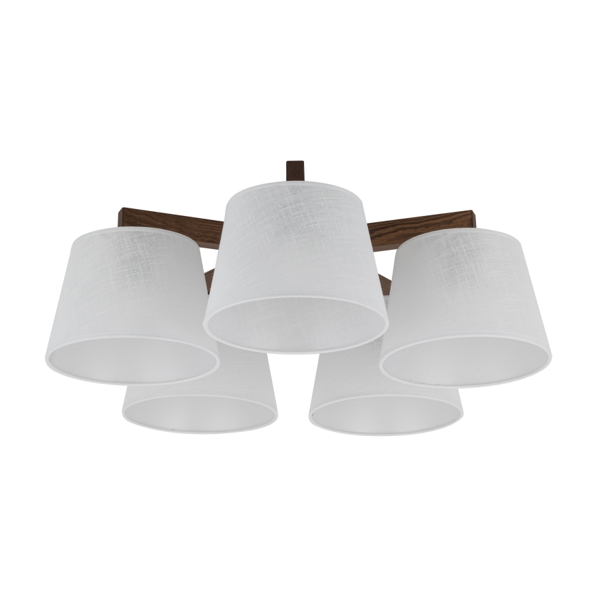 Brilagi - Przysufitowy żyrandol LATTE 5xE27/60W/230V sosna/biały