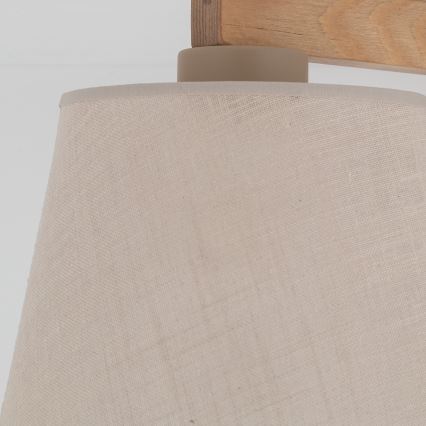 Brilagi - Przysufitowy żyrandol LATTE SABIA 3xE27/15W/230V sosna/beżowy