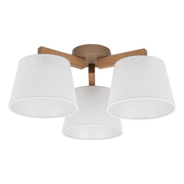 Brilagi - Przysufitowy żyrandol LATTE SABIA 3xE27/15W/230V sosna/biały