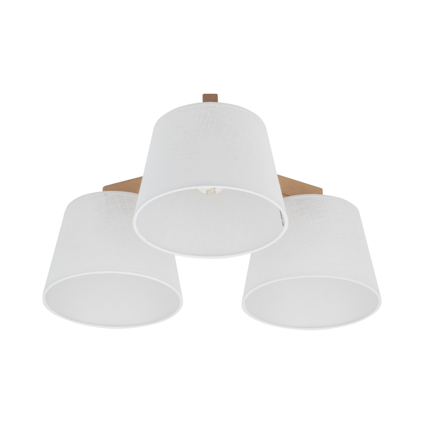 Brilagi - Przysufitowy żyrandol LATTE SABIA 3xE27/15W/230V sosna/biały