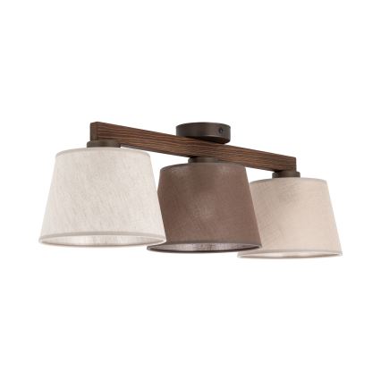 Brilagi - Przysufitowy żyrandol LATTE SABIA 3xE27/15W/230V sosna/mix