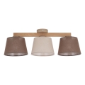 Brilagi - Przysufitowy żyrandol LATTE SABIA 3xE27/15W/230V sosna/mix