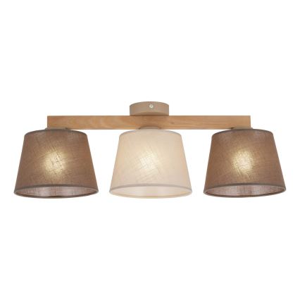 Brilagi - Przysufitowy żyrandol LATTE SABIA 3xE27/15W/230V sosna/mix