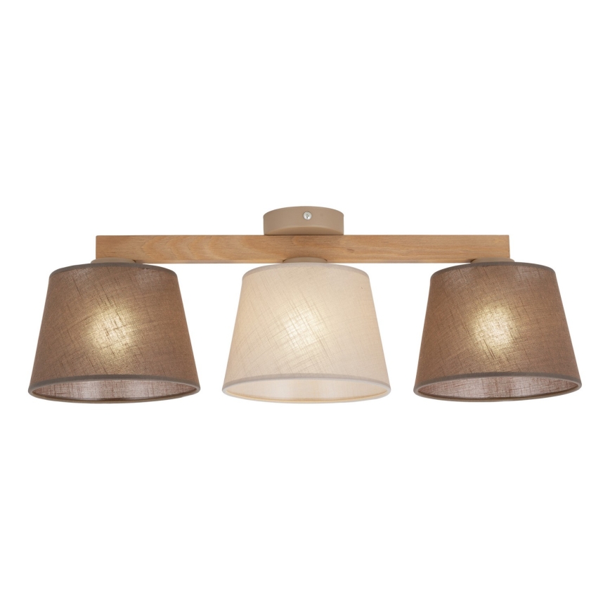 Brilagi - Przysufitowy żyrandol LATTE SABIA 3xE27/15W/230V sosna/mix
