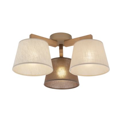 Brilagi - Przysufitowy żyrandol LATTE SABIA 3xE27/15W/230V sosna/mix