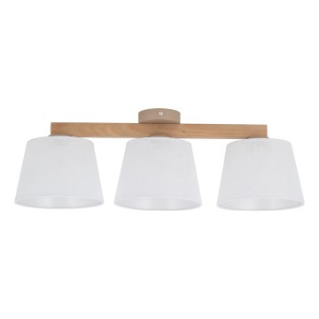 Brilagi - Przysufitowy żyrandol LATTE SABIA 3xE27/60W/230V sosna/biały