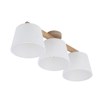 Brilagi - Przysufitowy żyrandol LATTE SABIA 3xE27/60W/230V sosna/biały