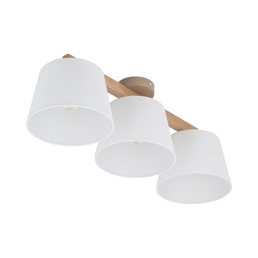 Brilagi - Przysufitowy żyrandol LATTE SABIA 3xE27/60W/230V sosna/biały