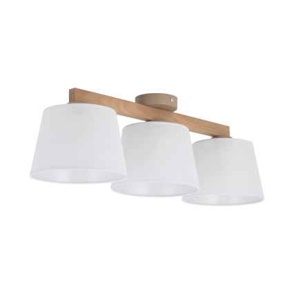 Brilagi - Przysufitowy żyrandol LATTE SABIA 3xE27/60W/230V sosna/biały