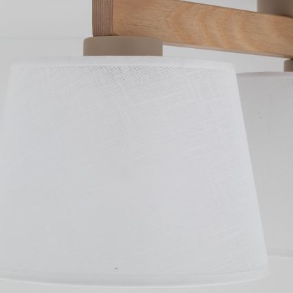 Brilagi - Przysufitowy żyrandol LATTE SABIA 3xE27/60W/230V sosna/biały