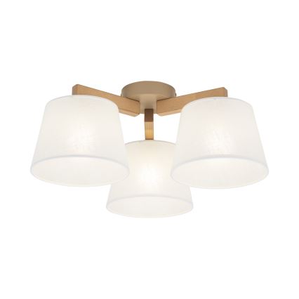 Brilagi - Przysufitowy żyrandol LATTE SABIA 3xE27/60W/230V sosna/biały