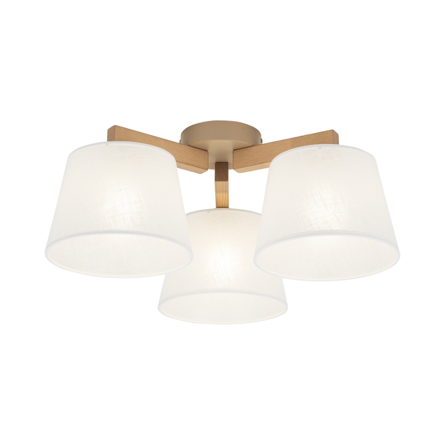 Brilagi - Przysufitowy żyrandol LATTE SABIA 3xE27/60W/230V sosna/biały