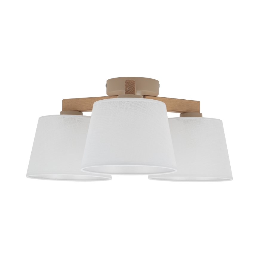 Brilagi - Przysufitowy żyrandol LATTE SABIA 3xE27/60W/230V sosna/biały