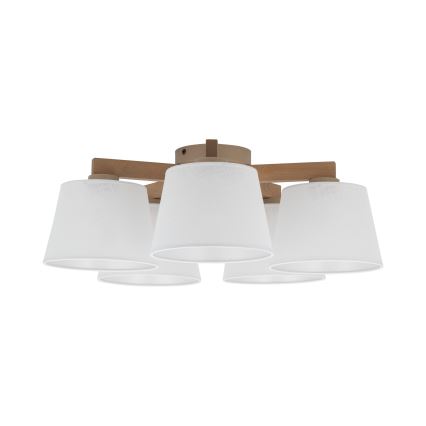 Brilagi - Przysufitowy żyrandol LATTE SABIA 5xE27/60W/230V sosna/biały