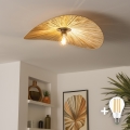 BRILAGI - Przysufitowy żyrandol LED CERIA BOHO 1xE27/40W/230V śr. 60 cm rafia