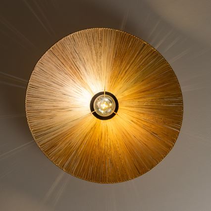 Brilagi - Przysufitowy żyrandol LED CERIA BOHO 1xE27/40W/230V śr. 60 cm rafia