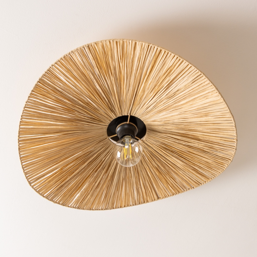 Brilagi - Przysufitowy żyrandol LED CERIA BOHO 1xE27/40W/230V śr. 60 cm rafia