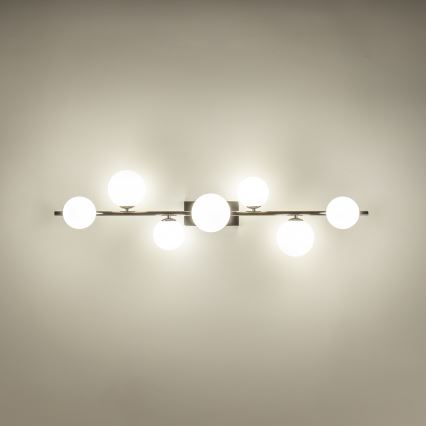 Brilagi - Przysufitowy żyrandol LED MILLA 7xG9/3W/230V czarny chrom/biały