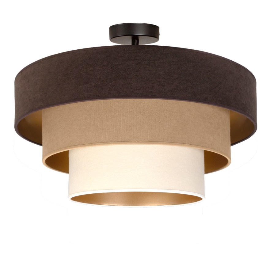 Brilagi - Przysufitowy żyrandol LUNETA 1xE27/60W/230V śr. 40 cm brązowy/beżowy/kremowy