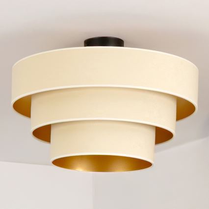 BRILAGI - Przysufitowy żyrandol LUNETA 1xE27/60W/230V średnica 40 cm kremowy/złoty