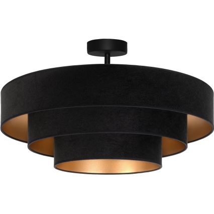 Brilagi - Przysufitowy żyrandol LUNETA 3xE27/60W/230V śr. 80 cm czarny/złoty