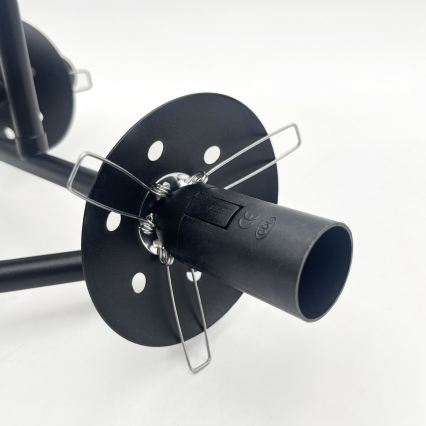 Brilagi - Przysufitowy żyrandol MALIVA 3xE14/15W/230V czarny/biały