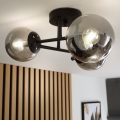 Brilagi - Przysufitowy żyrandol MALIVA 3xE14/15W/230V czarny/dymiony