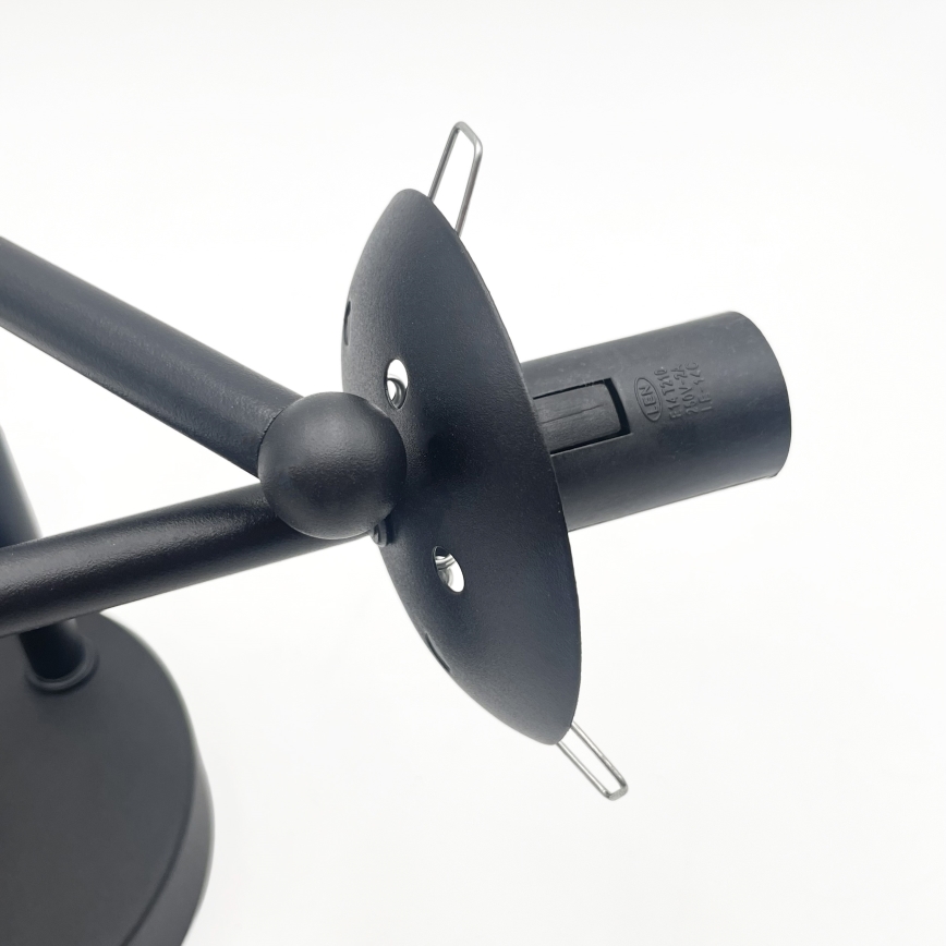 Brilagi - Przysufitowy żyrandol MALIVA 3xE14/15W/230V czarny/dymiony